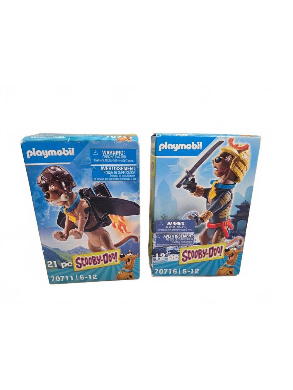Playmobil Scooby-Doo! Collectible Figures Lot / Pilot & Samurai / New Sealed